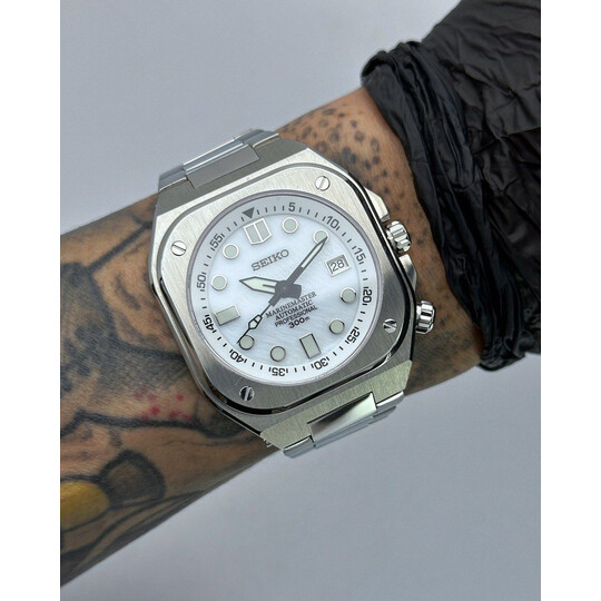 Custom Seiko Mod • White MOP BR05 • 42mm